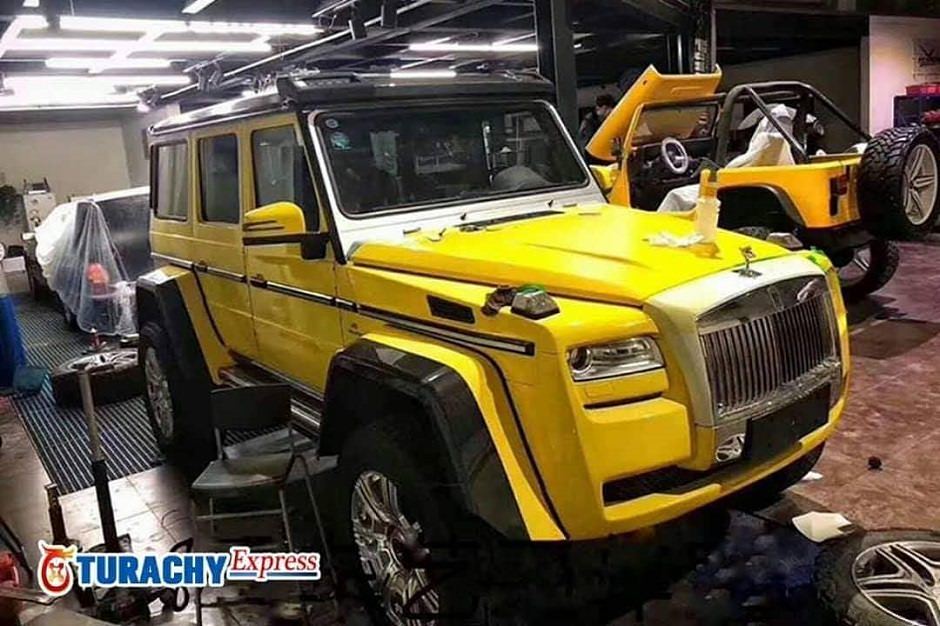 سيارة رولزرويس تتحول إلى G500 4×4 في الصين!